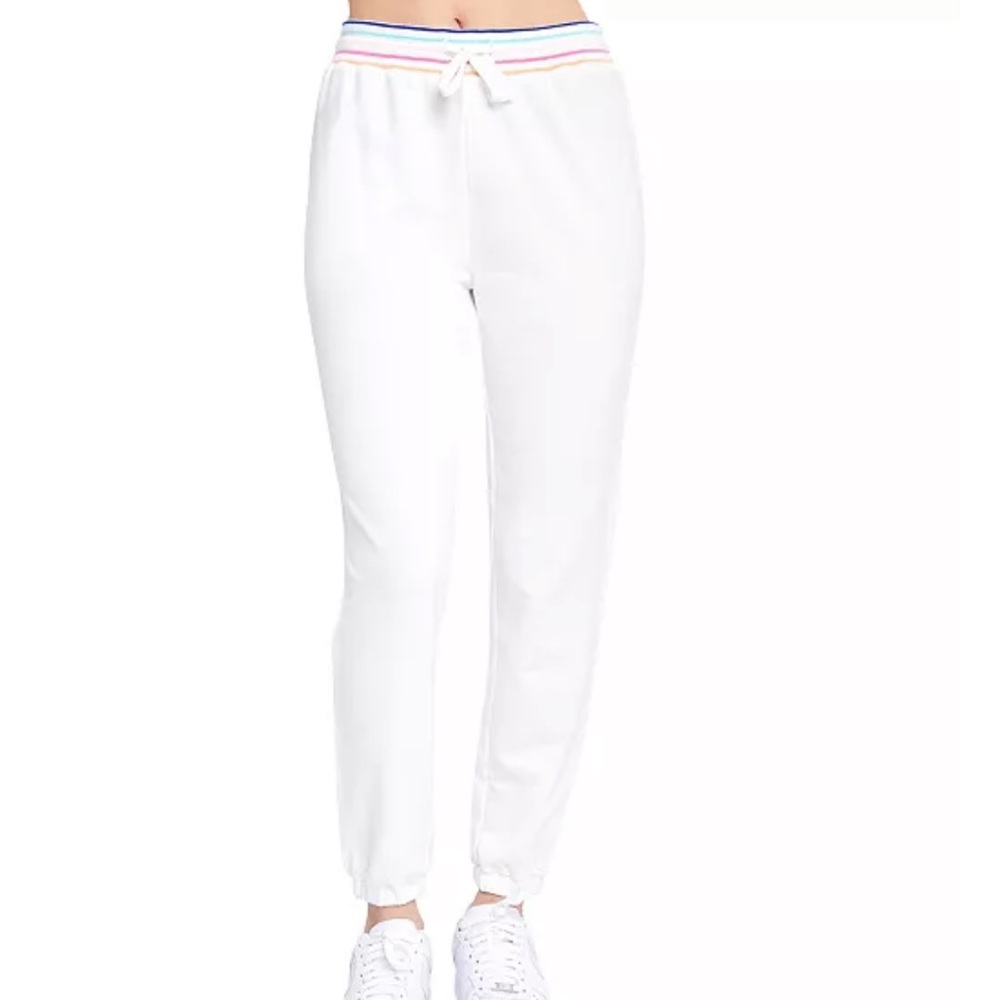 Sundown By Splendid Juniors Playa White French Terry Joggers Size Jr Small